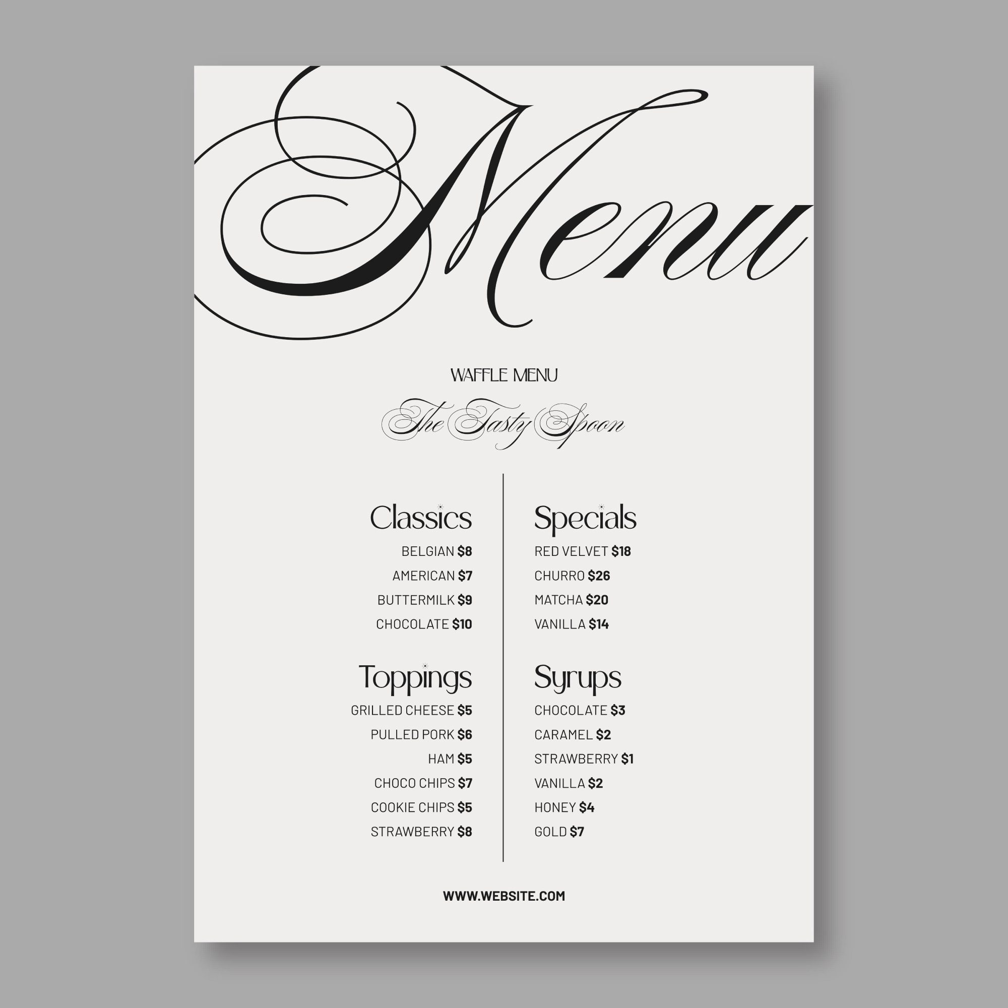 Food & Drink Menu